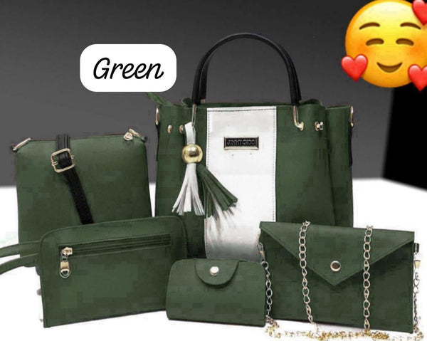 High Quality Synthetic Quality 5-Piece Bag Set by Jimmy Choo.