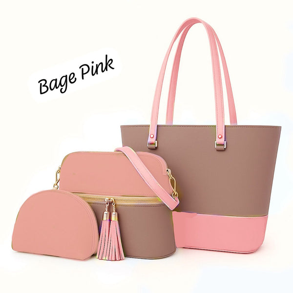 Premium 3-Piece Shoulder Bag Set for Girls - Stylish & Unique